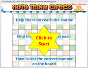 number sequencing train express math game for children, finding numbers order game, ordering and sequencing numbers train express game for children