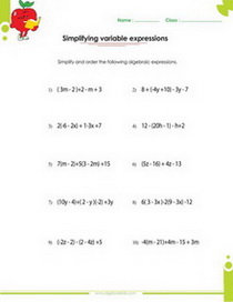 simplifying algebraic expressions worksheet with answers, evaluating and factoring algebraic espressions worksheet.